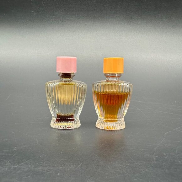Vintage Bourjois Perfume Bottles Roman Holiday On The Wind Miniatures Glass 30s - Picture 4 of 11